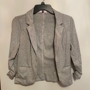 Candies xsmall 3/4 sleeve light gray blazer.
